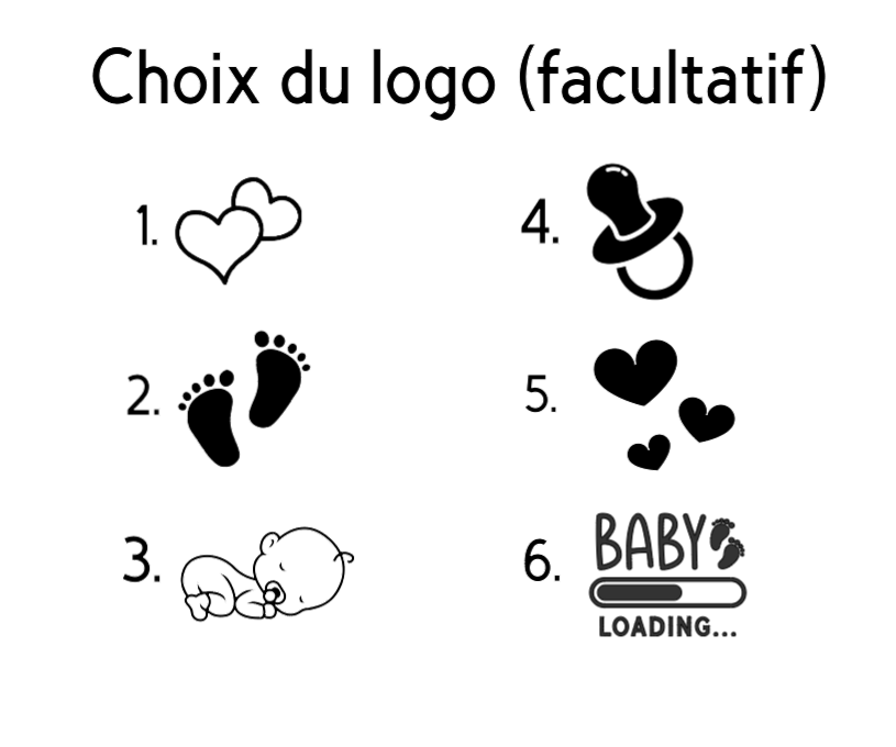 Body bébé personnalisé Texte ou prénom au choix - cadeau original - logo