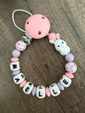 Attache tétine Lapin personnalisée
