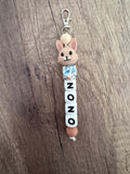 Porte-clés personnalisé thème Lapin beige