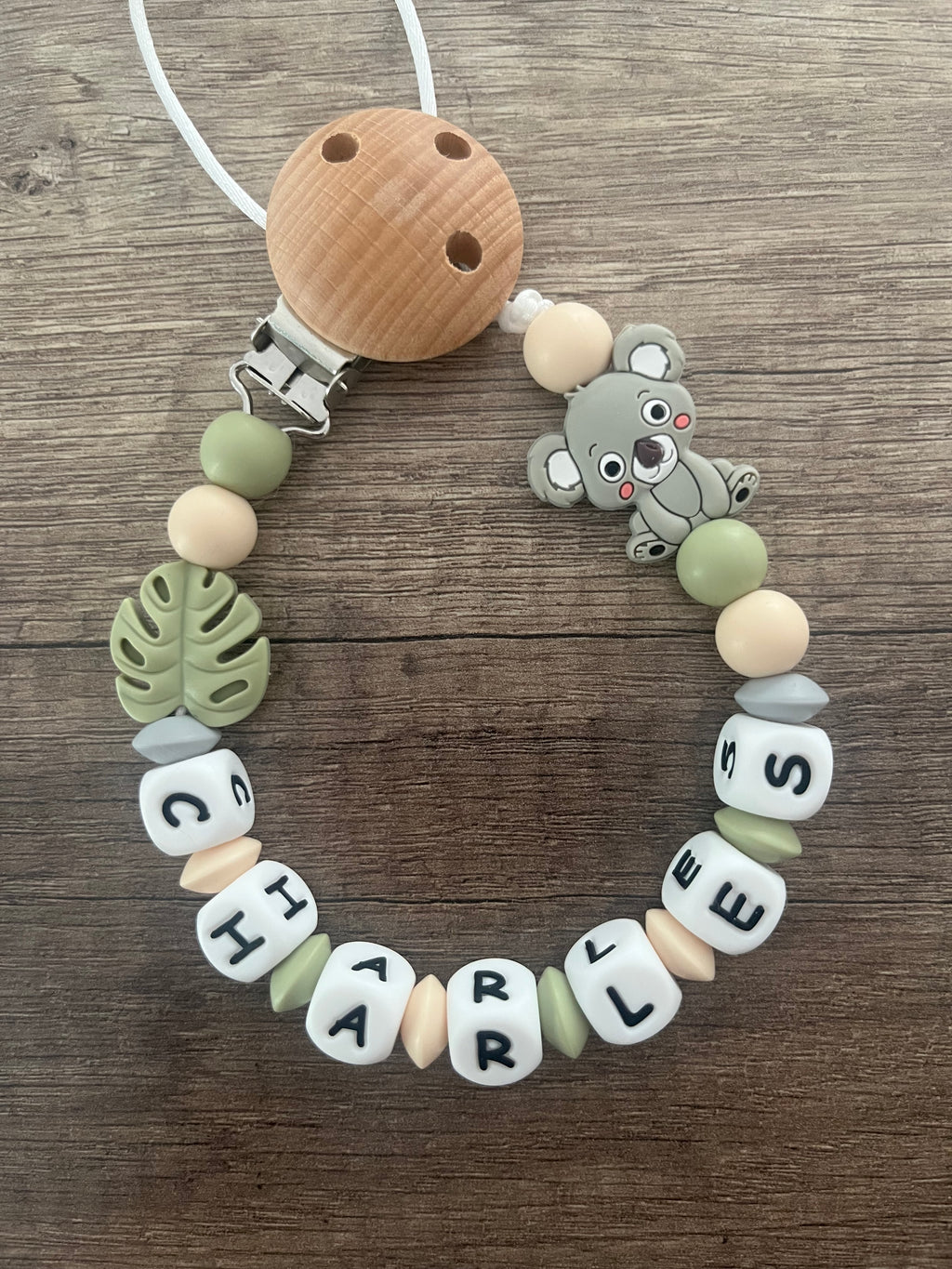 Attache tétine Koala personnalisée