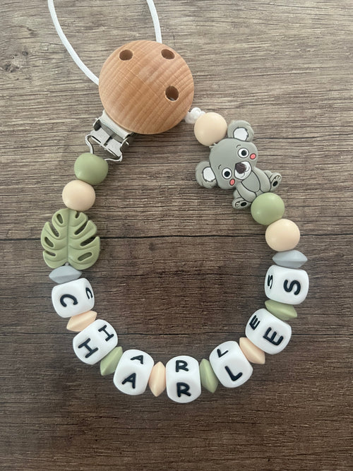 Attache tétine Koala personnalisée