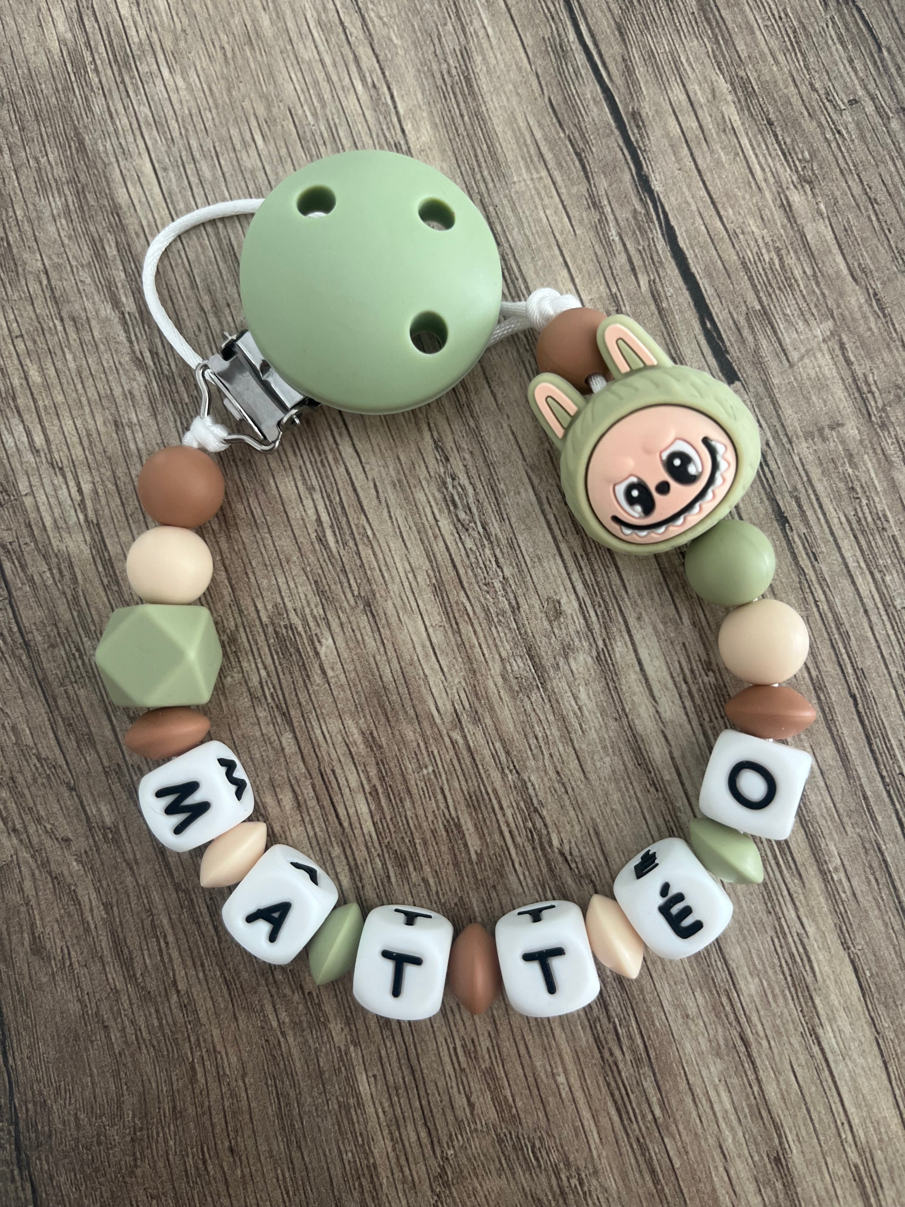 Attache tétine LABUBU créature monstre personnalisée KidCreationArtisanat