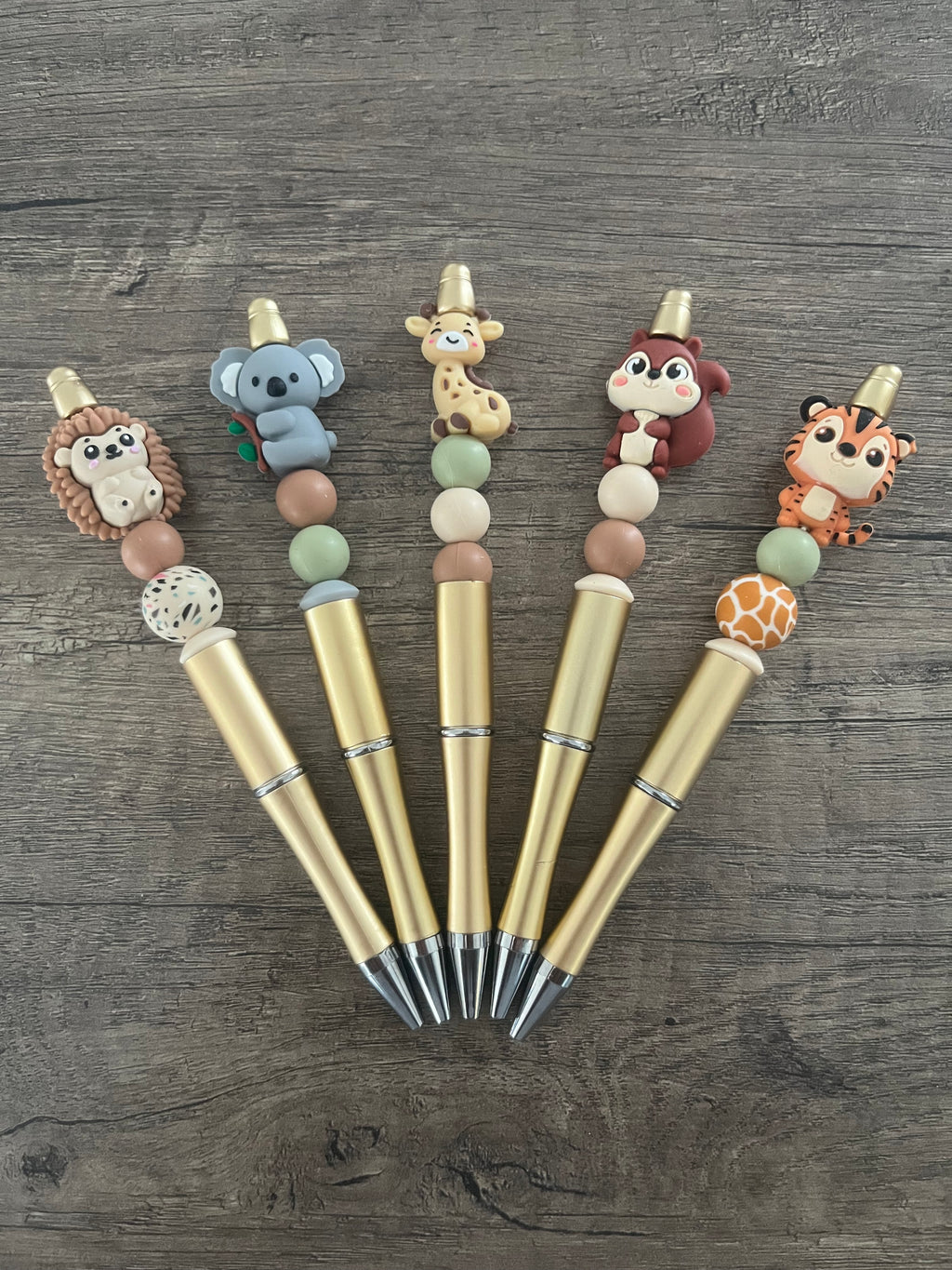 Stylos personnalisés Animaux avec perles 3D