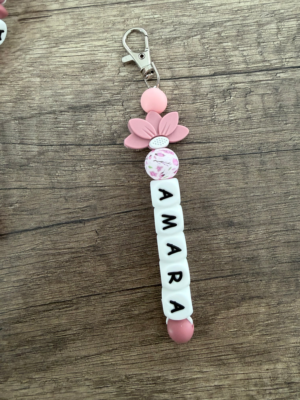 Porte-clés personnalisé fleur paquerette