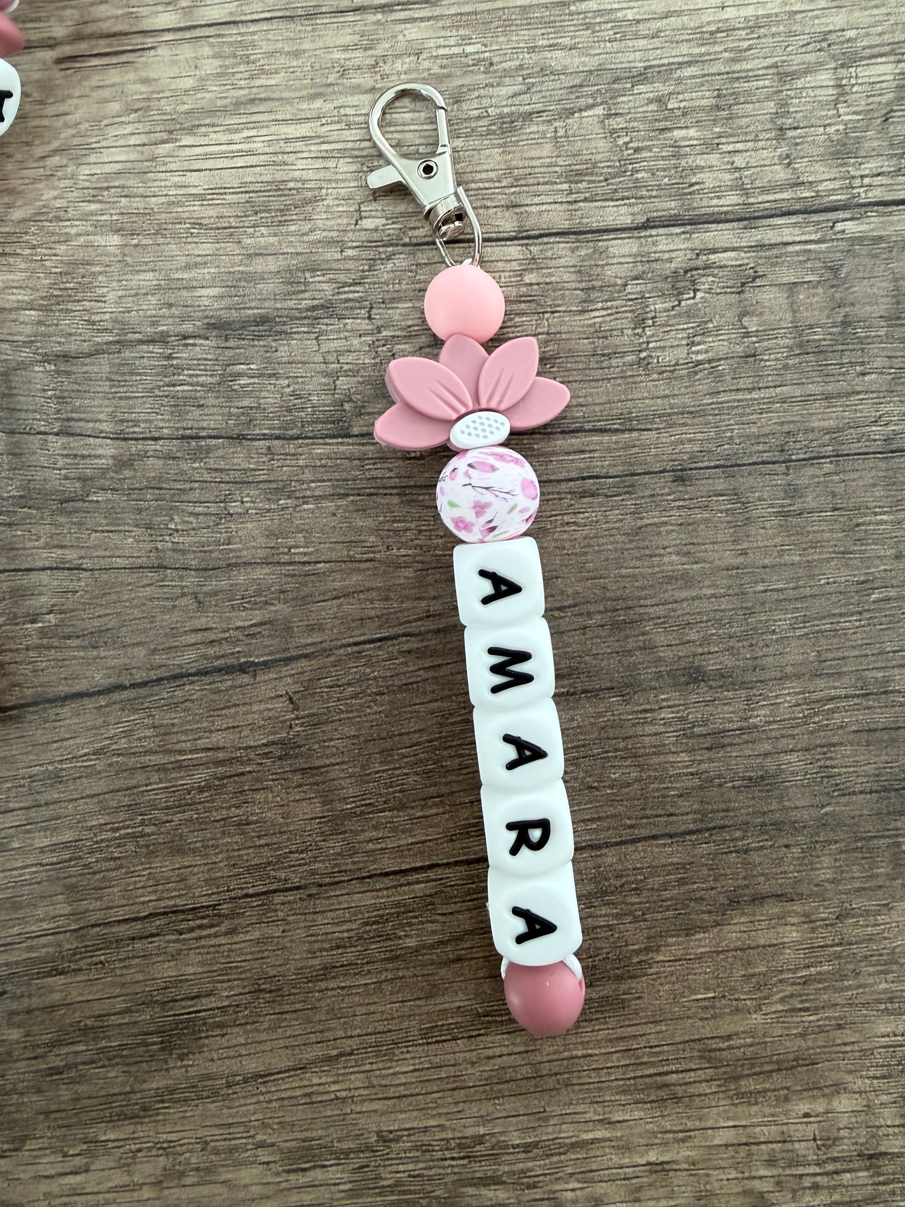 Porte-clés personnalisé fleur paquerette