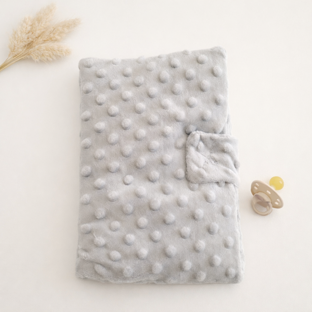 Protège carnet de santé bébé gris personnalisé
