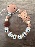 Attache tétine Nounours personnalisée