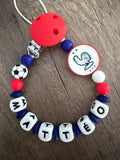 Attache tétine foot France personnalisée