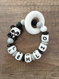 Anneau de dentition - Hochet personnalisé Panda
