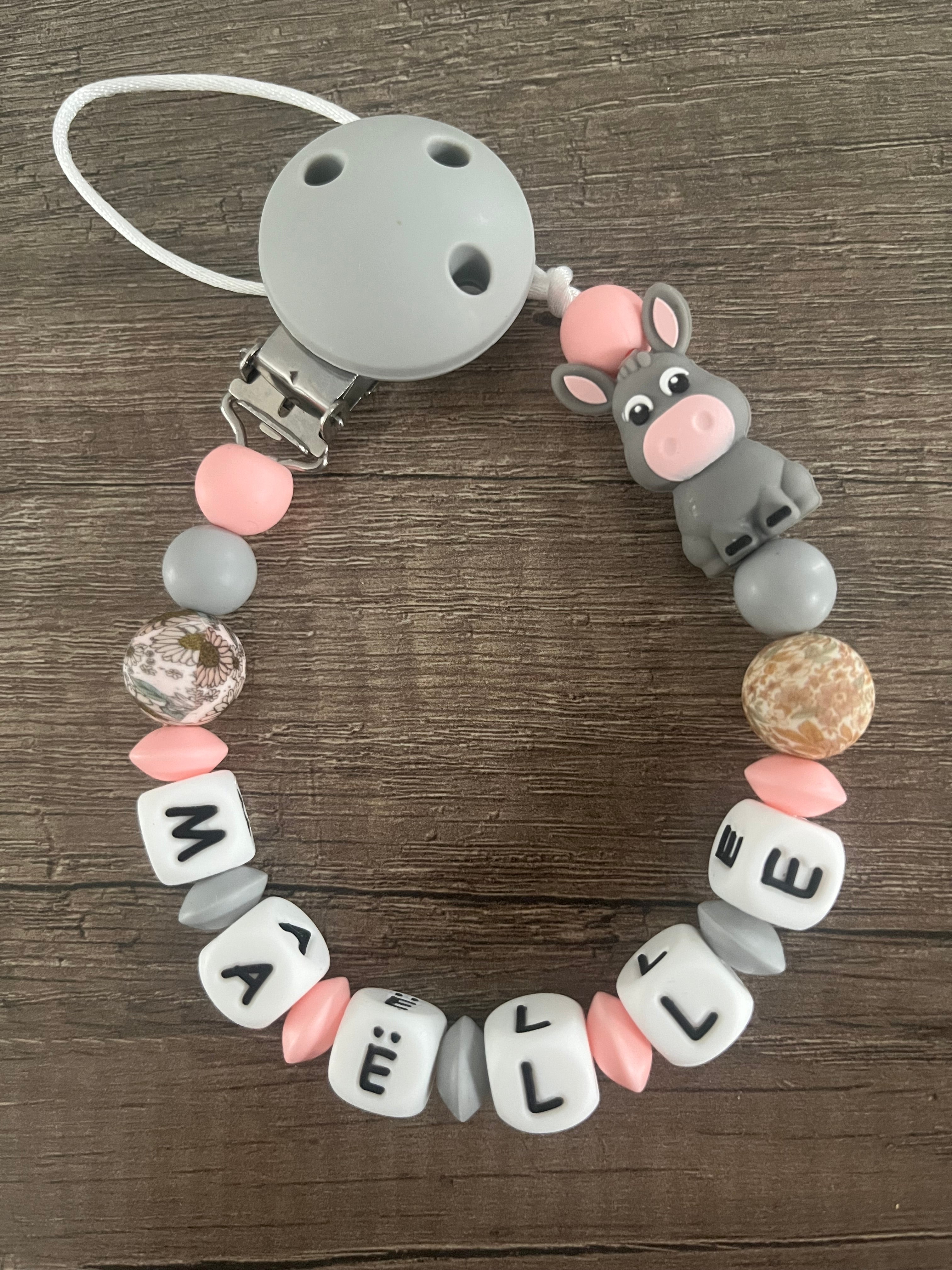 Attache tétine Âne 3D personnalisée