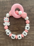 Anneau de dentition - Hochet personnalisé Marie des Aristochats KidCreationArtisanat