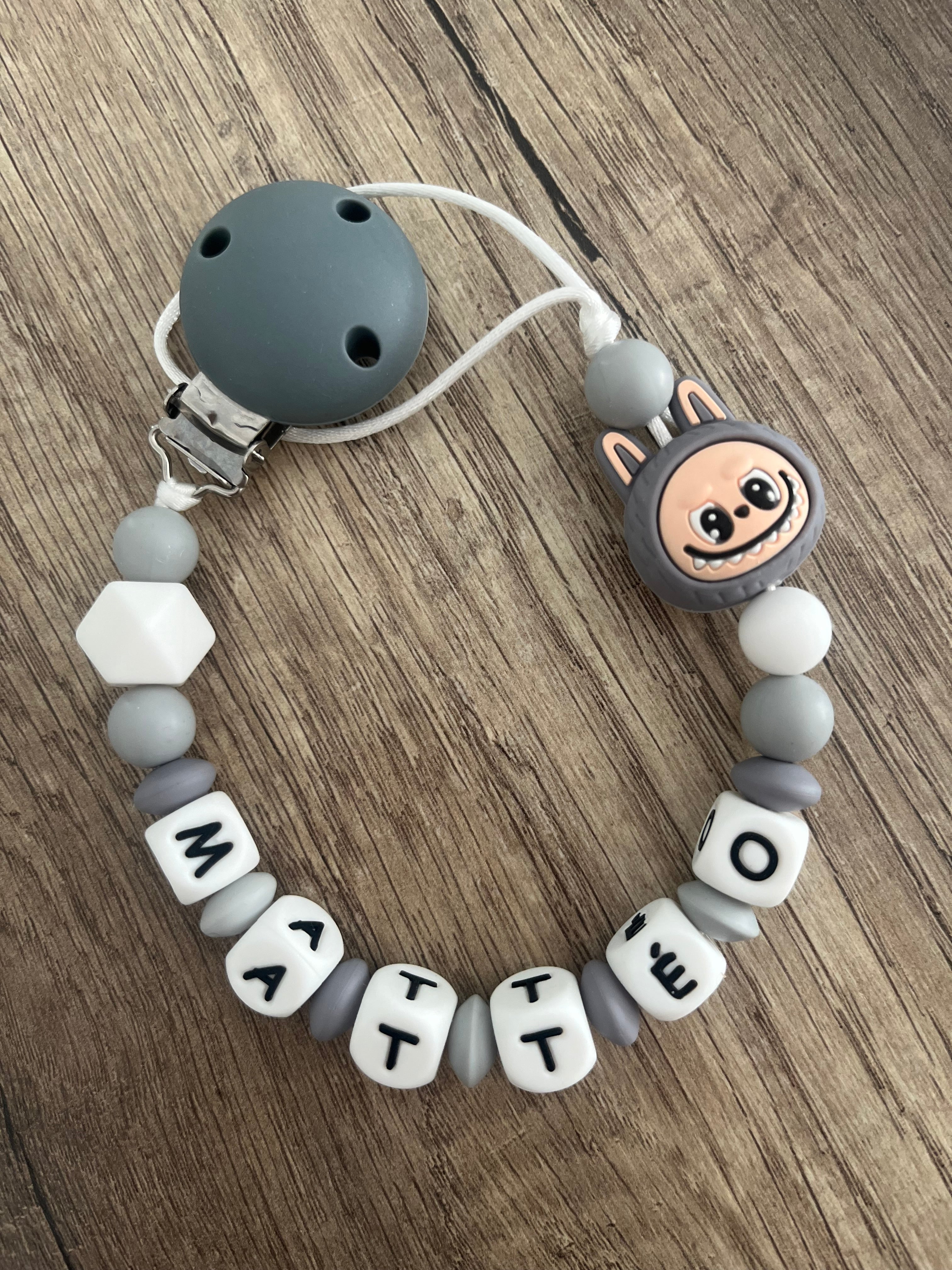 Attache tétine LABUBU créature monstre personnalisée KidCreationArtisanat