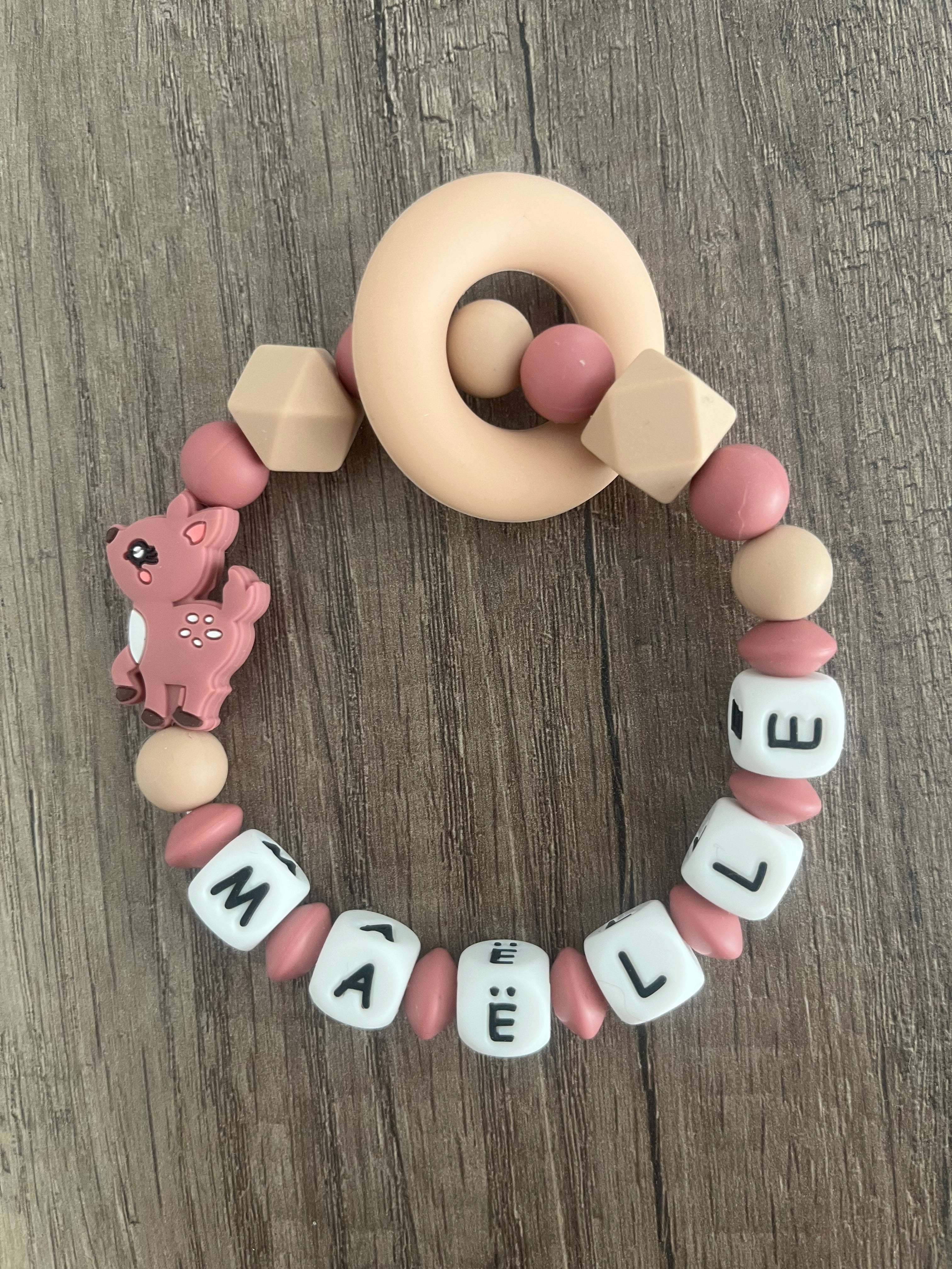 Anneau de dentition - Hochet personnalisé Couronne KidCreationArtisanat