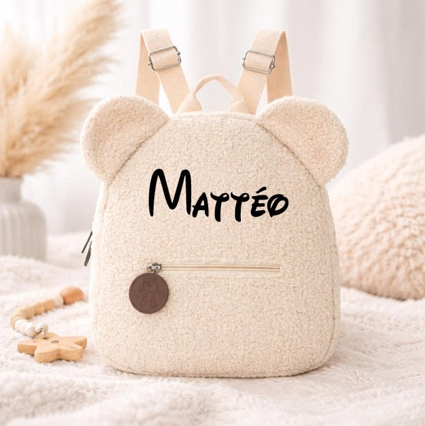 Sac à dos Ourson Teddy Rose personnalisé
