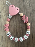 Attache tétine Paresseux personnalisée KidCreationArtisanat