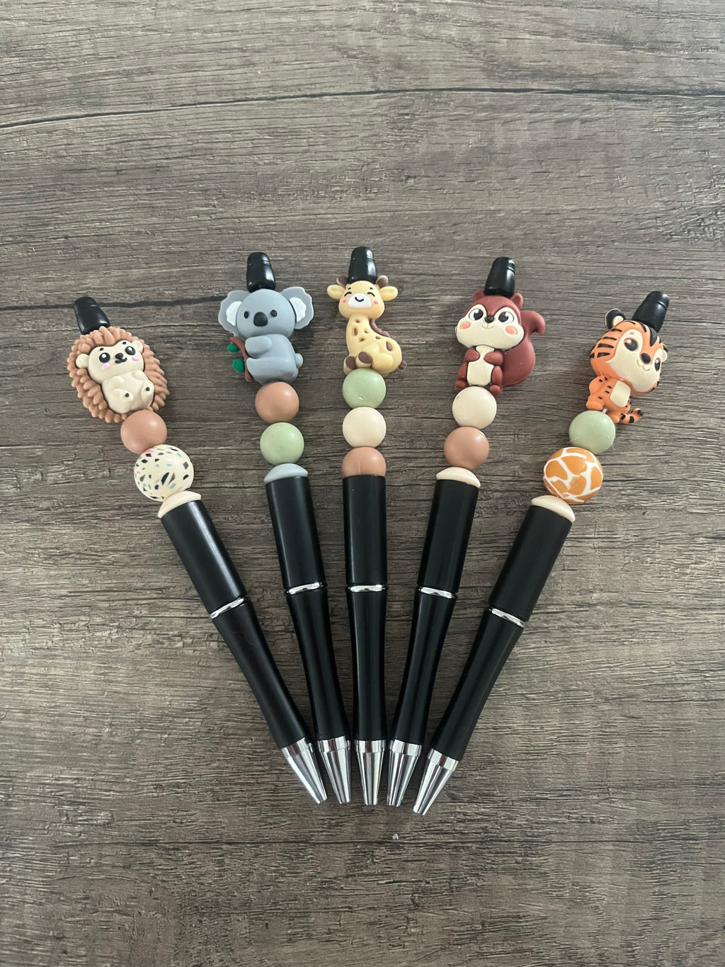 Stylos personnalisés Animaux avec perles 3D