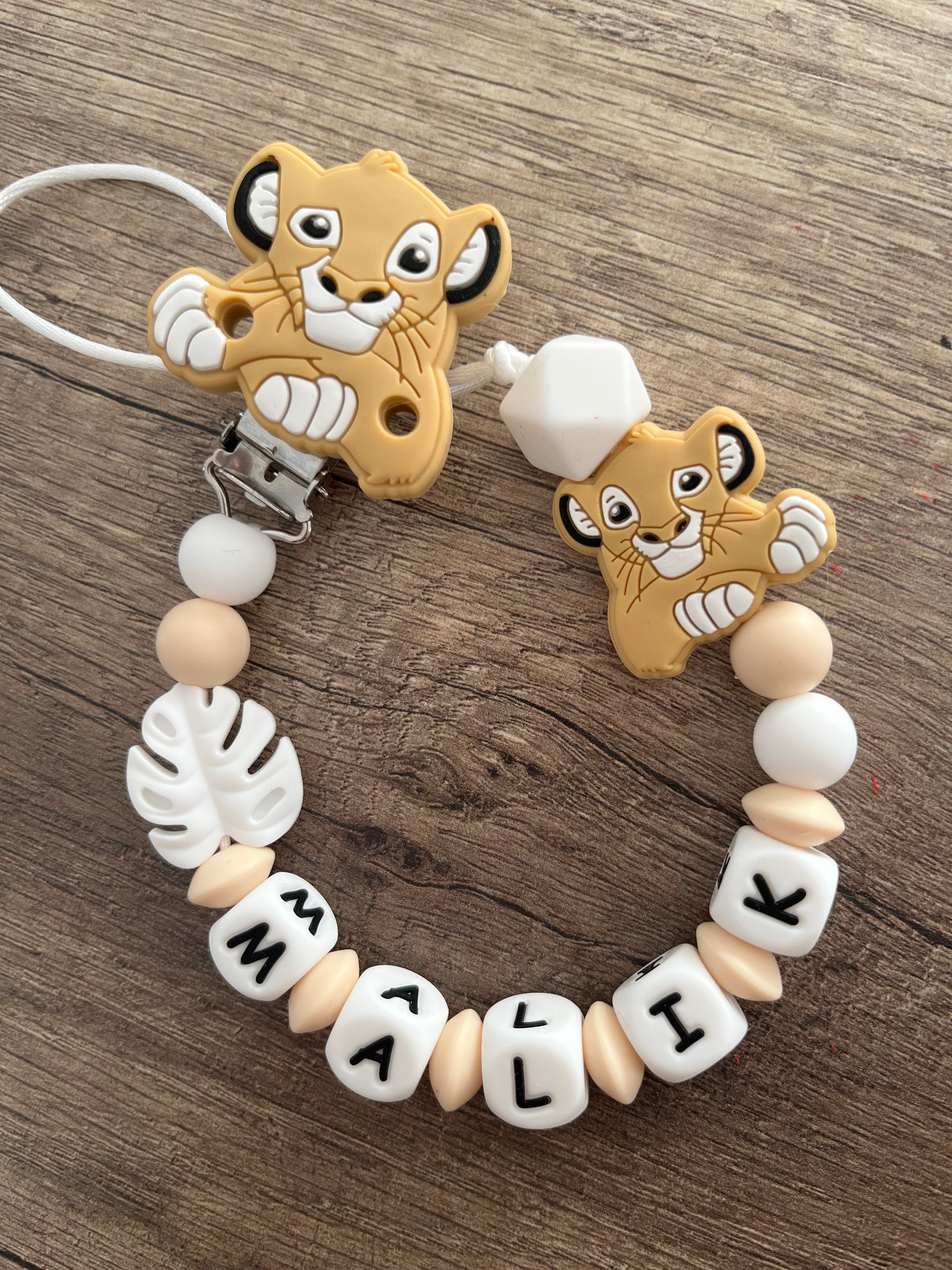 Attache tétine Disney Roi Lion Simba personnalisée