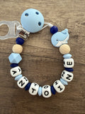 Attache tétine Baleine personnalisée