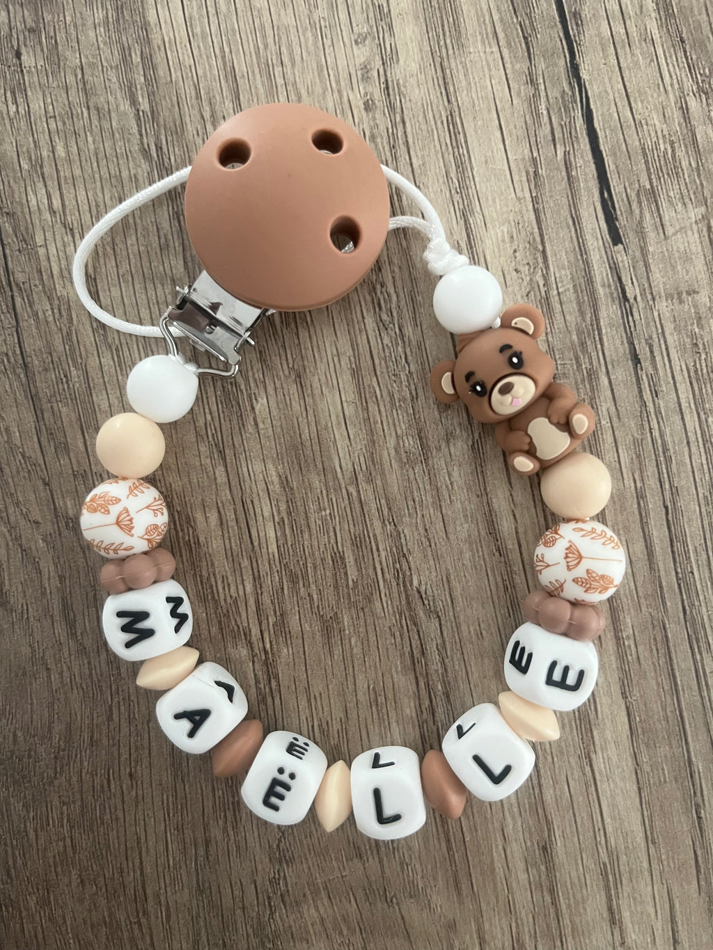 Attache tétine Ourson 3D personnalisée