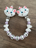 Attache doudou Marie Aristochats personnalisé