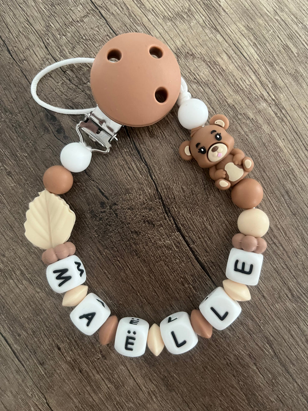 Attache tétine Ourson 3D personnalisée