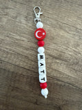 Porte-clés personnalisés drapeau Turquie