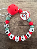 Attache tétine Portugal personnalisée