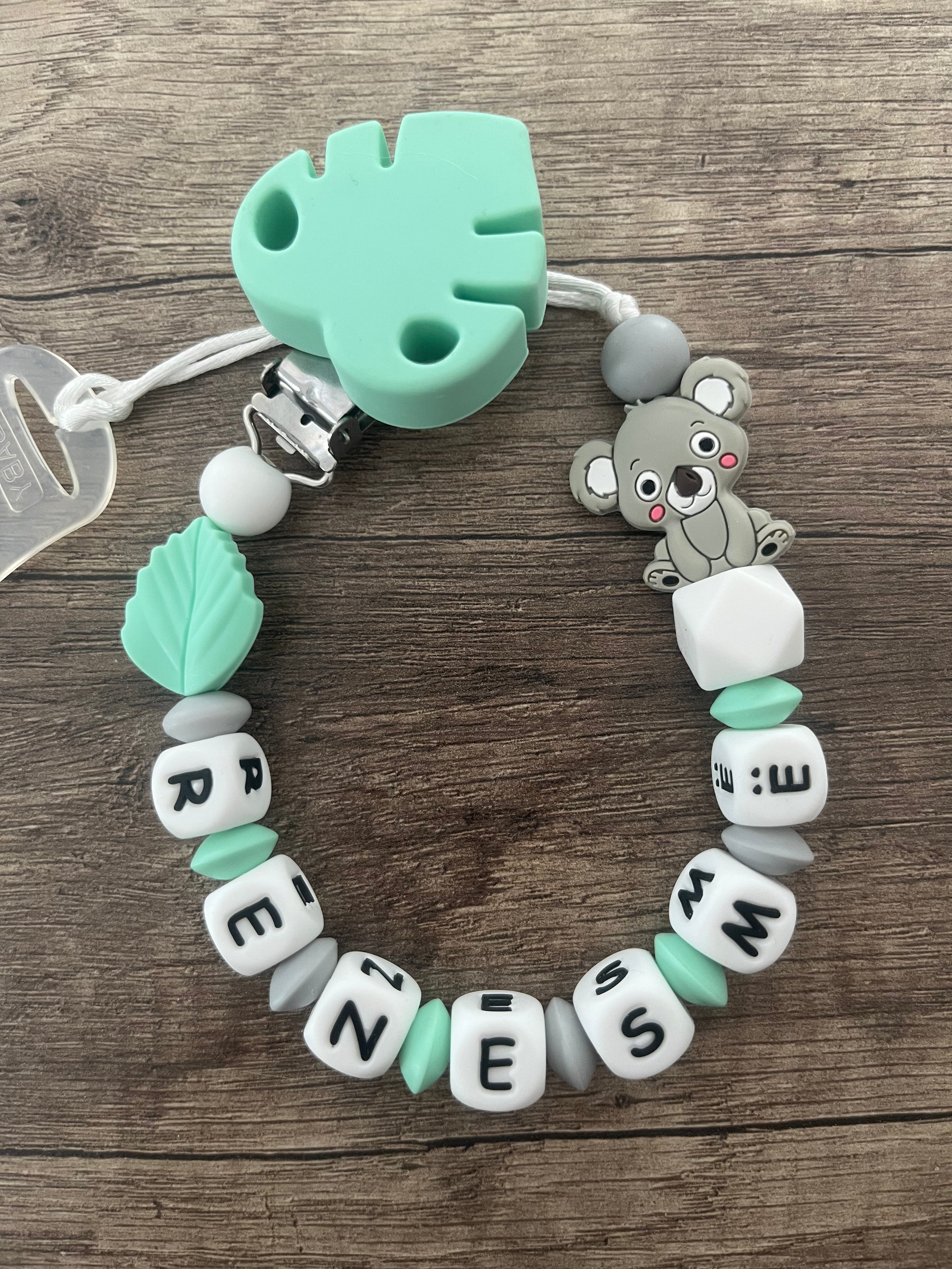 Attache tétine Koala personnalisée KidCreationArtisanat