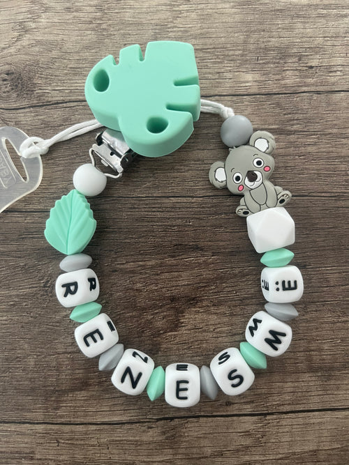 Attache tétine Koala personnalisée KidCreationArtisanat