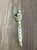 Porte-clés personnalisé Animal Paresseux KidCreationArtisanat