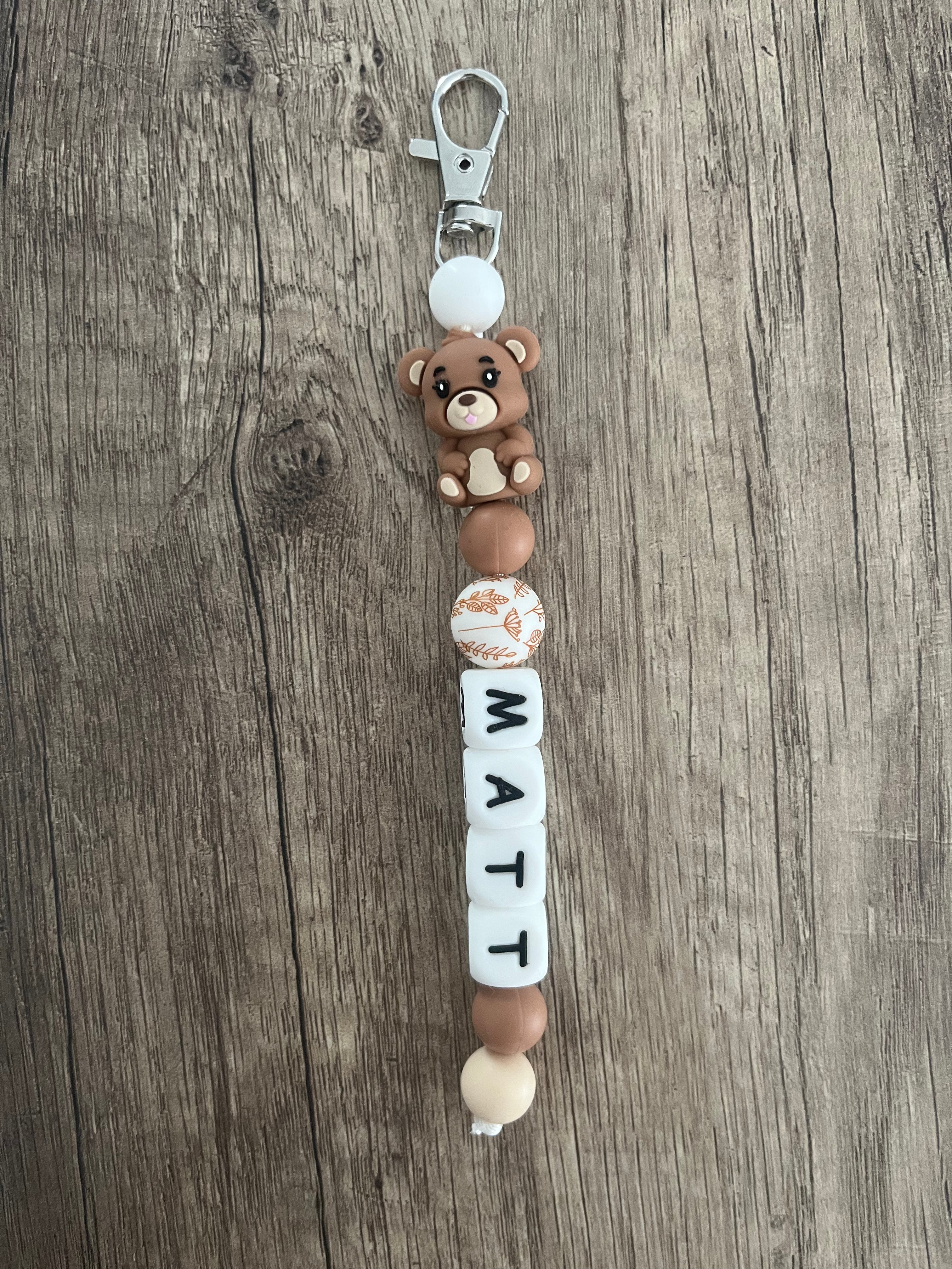 Porte-clés personnalisé Ourson 3D