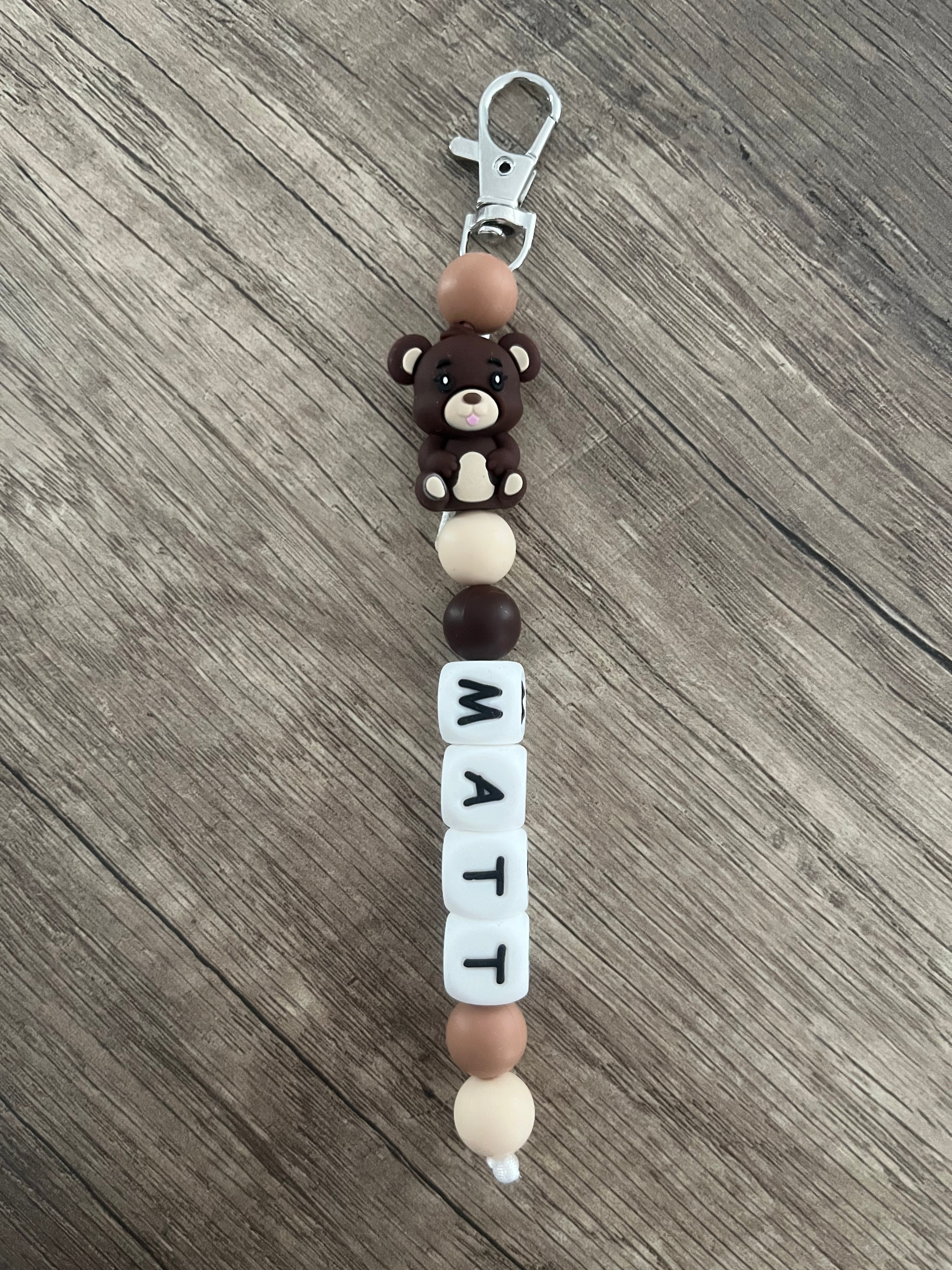 Porte-clés personnalisé Ourson 3D