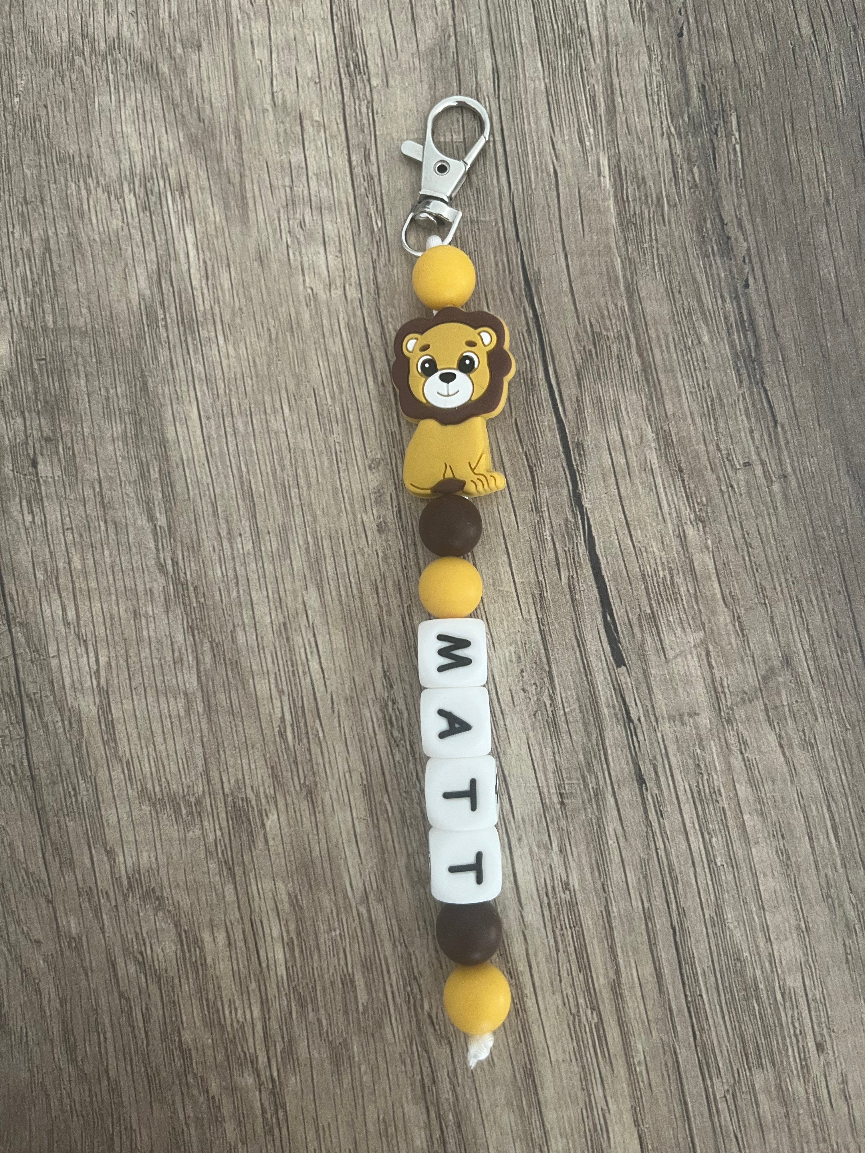 Porte-clés personnalisé thème Lion Safari