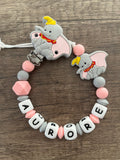 Attache tétine Disney Dumbo personnalisée