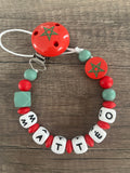 Attache tétine drapeau Maroc personnalisée