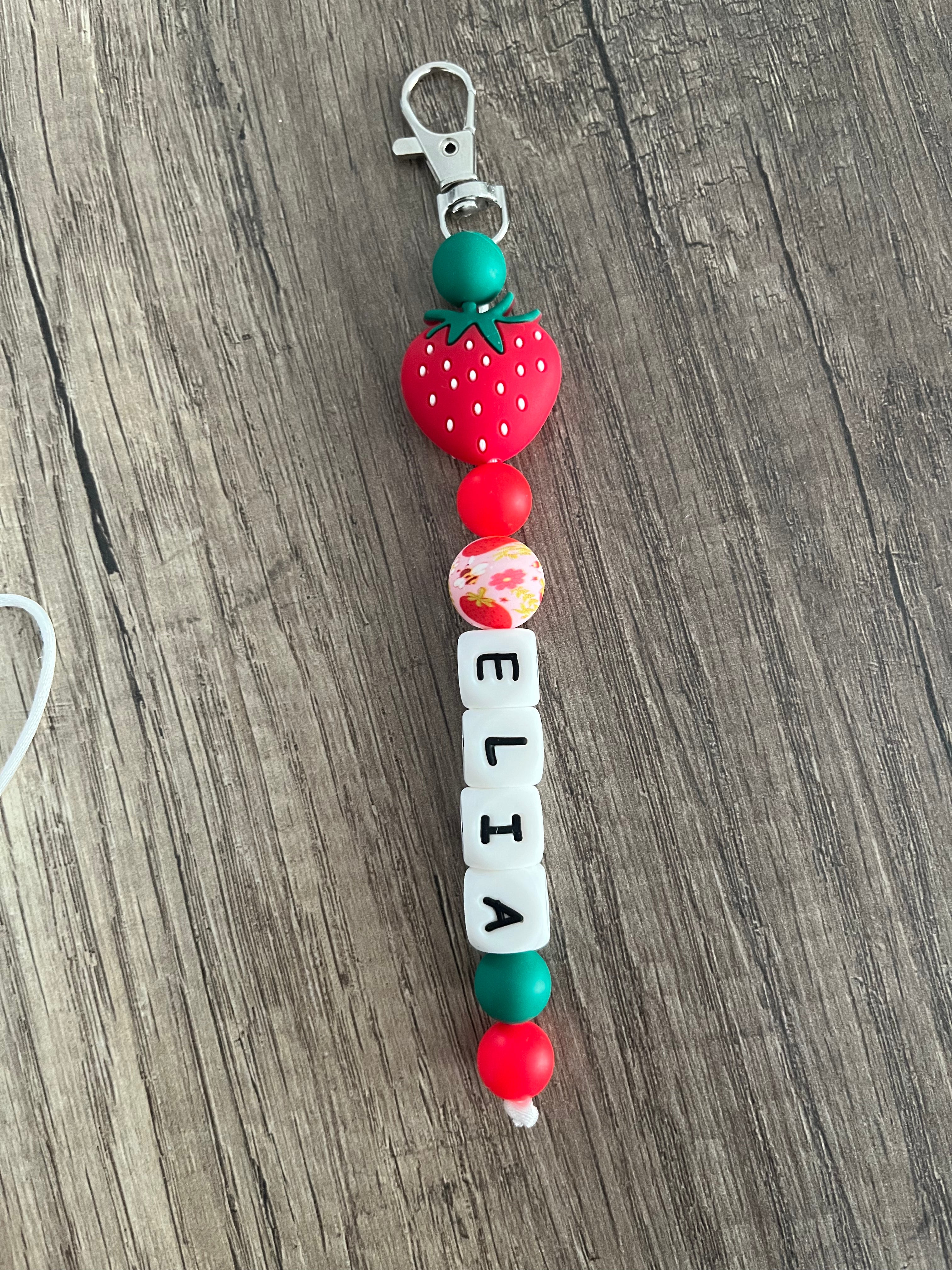 Porte-clés personnalisé thème fruit Fraise