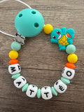 Attache tétine Pokémon Carapuce personnalisée