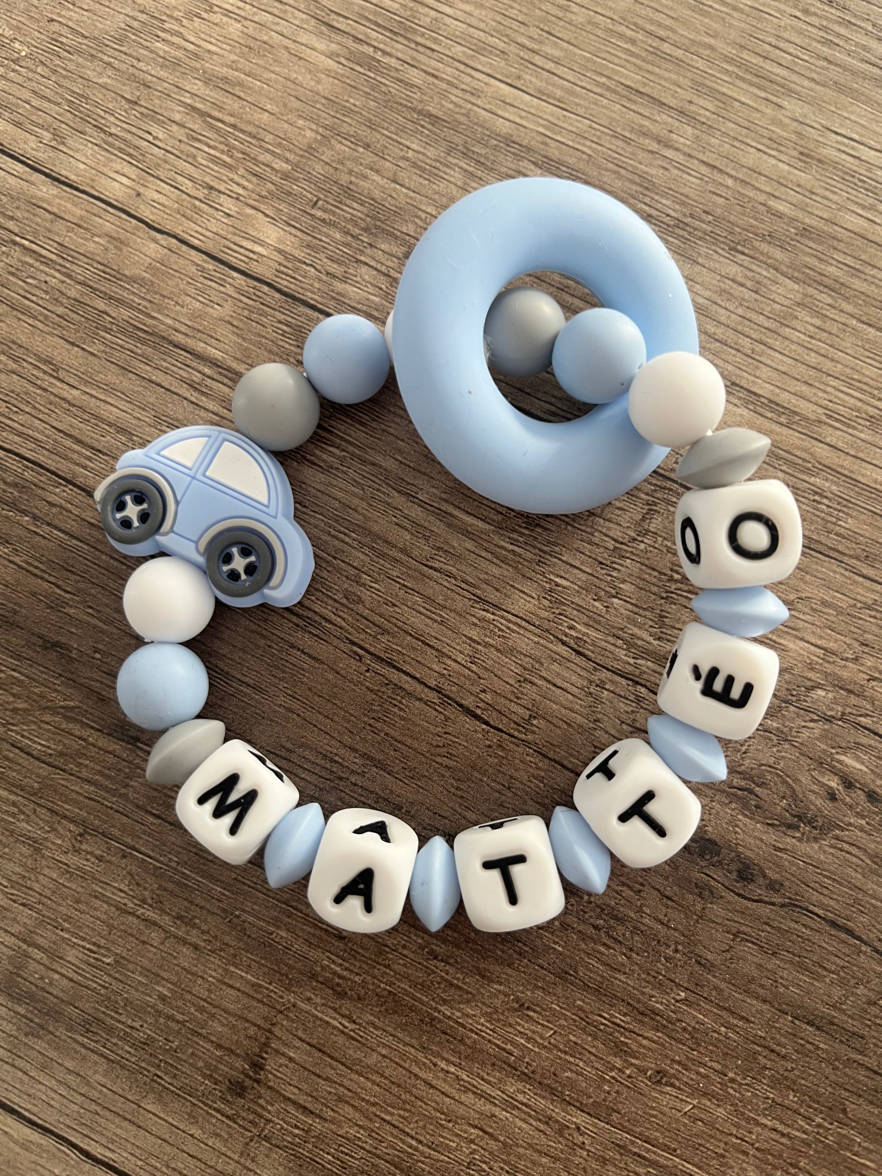 Anneau de dentition - Hochet personnalisé Voiture