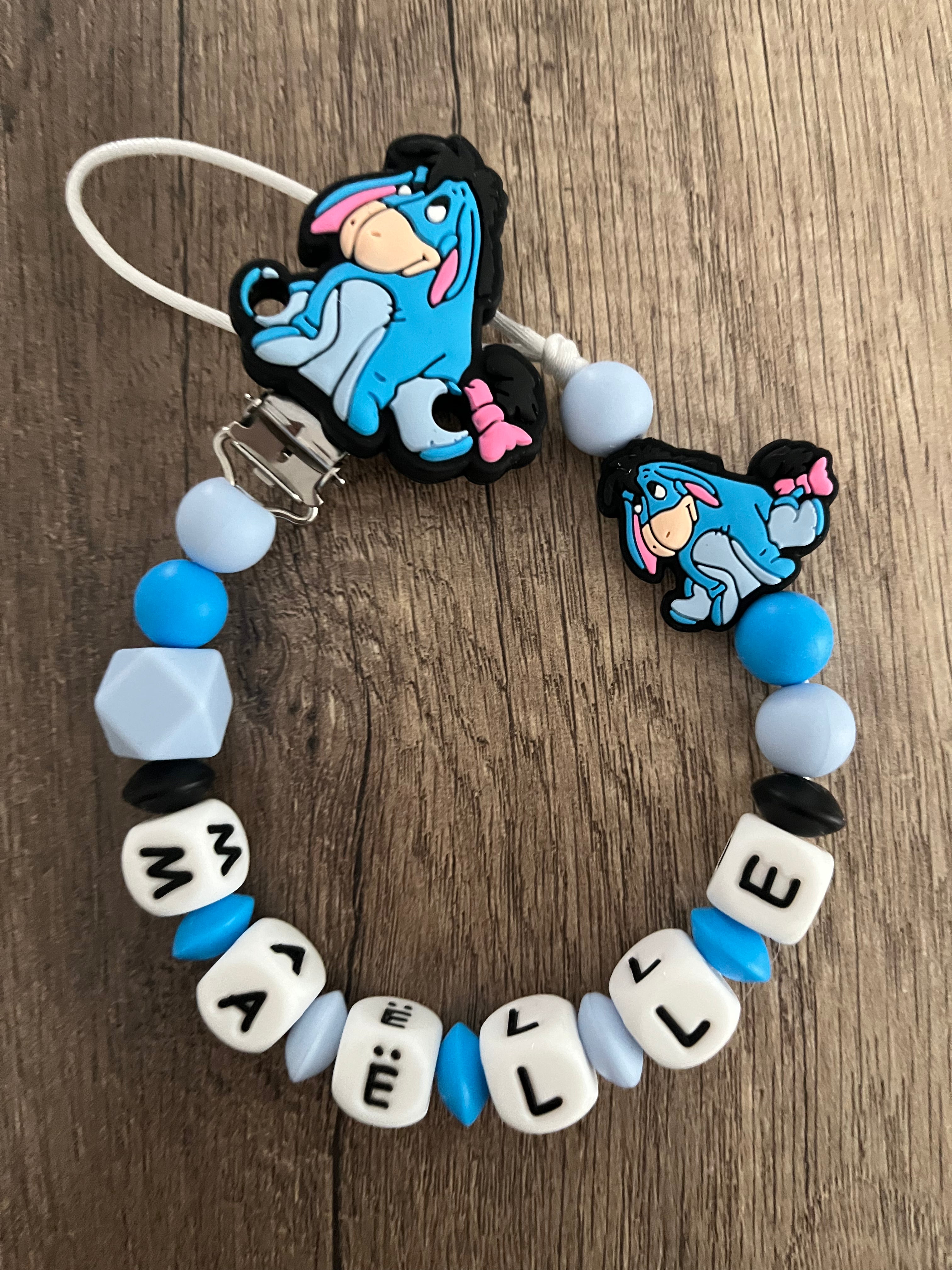 Attache tétine Disney Bourriquet personnalisée