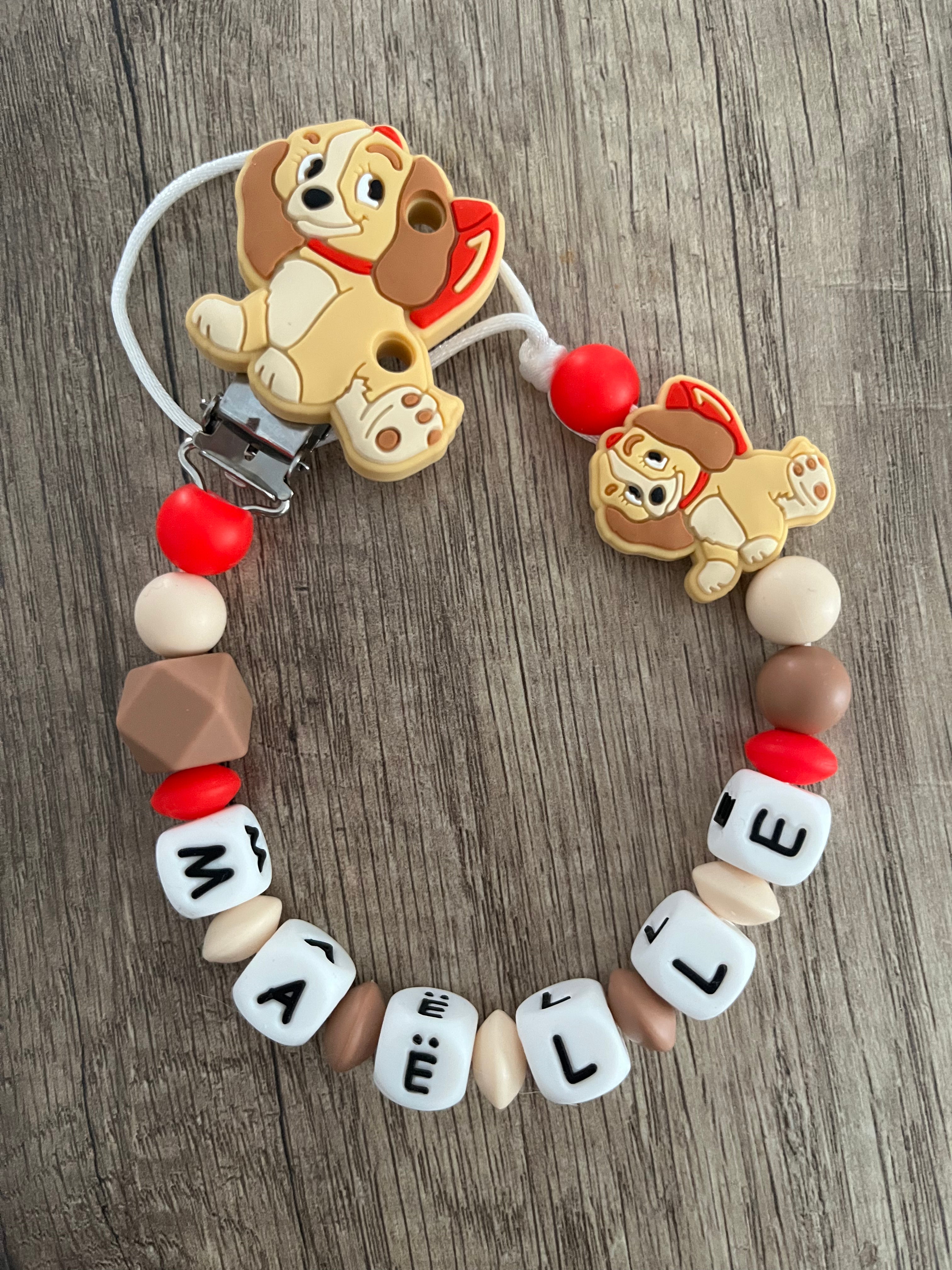 Attache tétine Disney Belle personnalisée