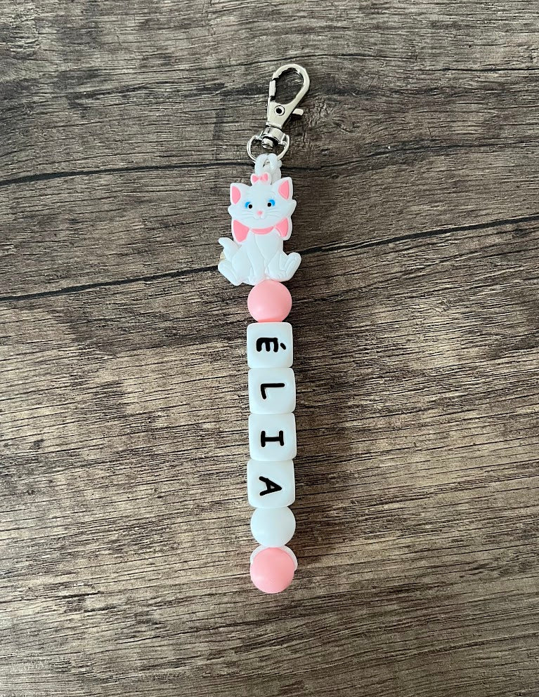 Porte-clés personnalisé Disney Marie des Aristochats KidCreationArtisanat