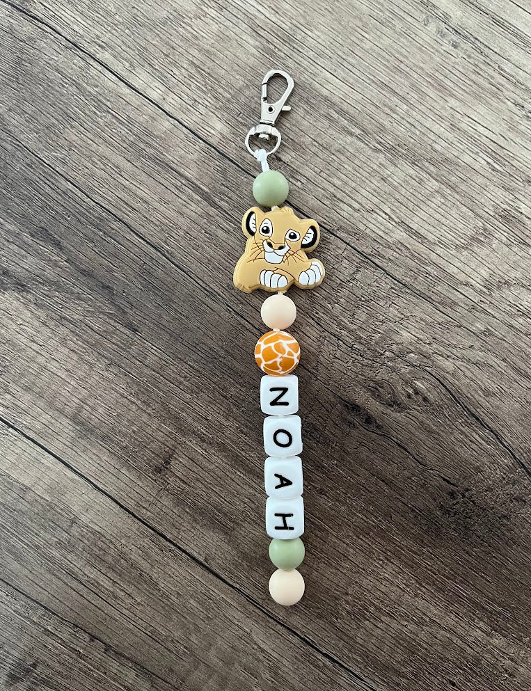 Porte-clés personnalisé Disney Roi lion Simba Nala KidCreationArtisanat
