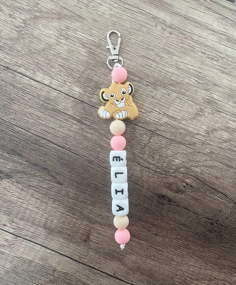 Porte-clés personnalisé Disney Roi lion Simba Nala KidCreationArtisanat