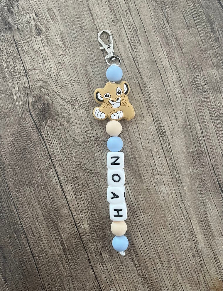 Porte-clés personnalisé Disney Roi lion Simba Nala KidCreationArtisanat