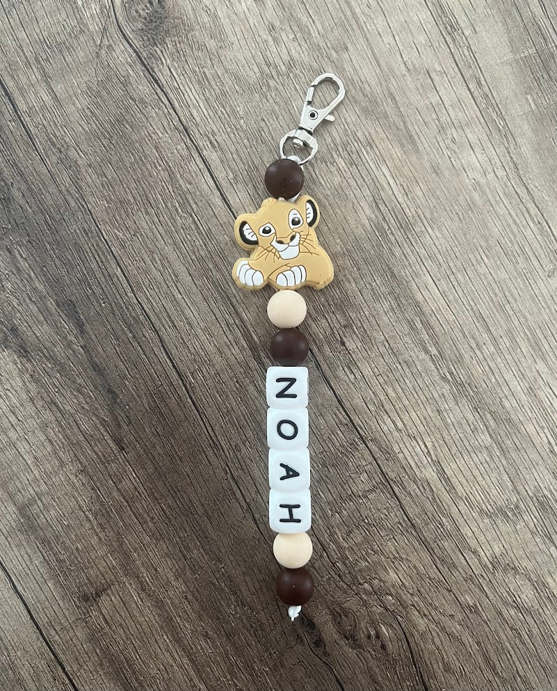Porte-clés personnalisé Disney Roi lion Simba Nala KidCreationArtisanat