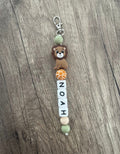 Porte-clés personnalisé thème Florale fleur paquerette KidCreationArtisanat