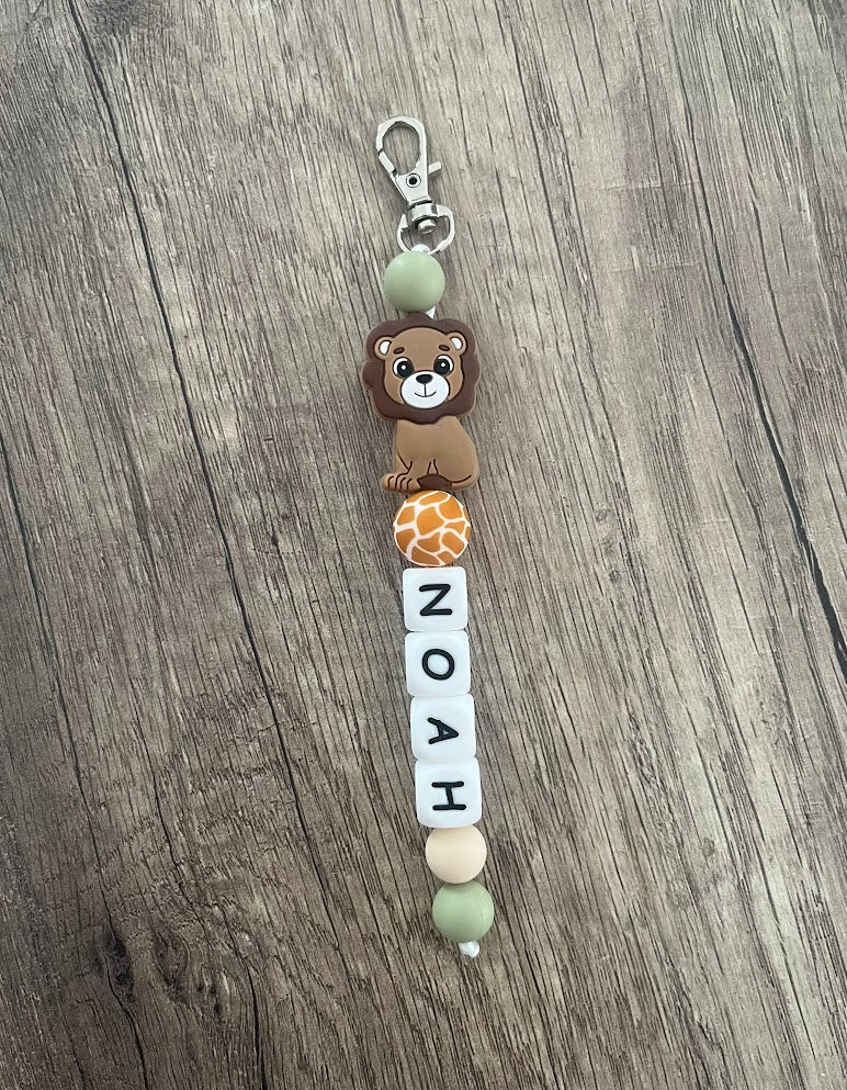 Porte-clés personnalisé thème Florale fleur paquerette KidCreationArtisanat