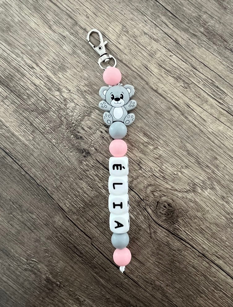 Porte-clés personnalisé thème Ourson ours KidCreationArtisanat