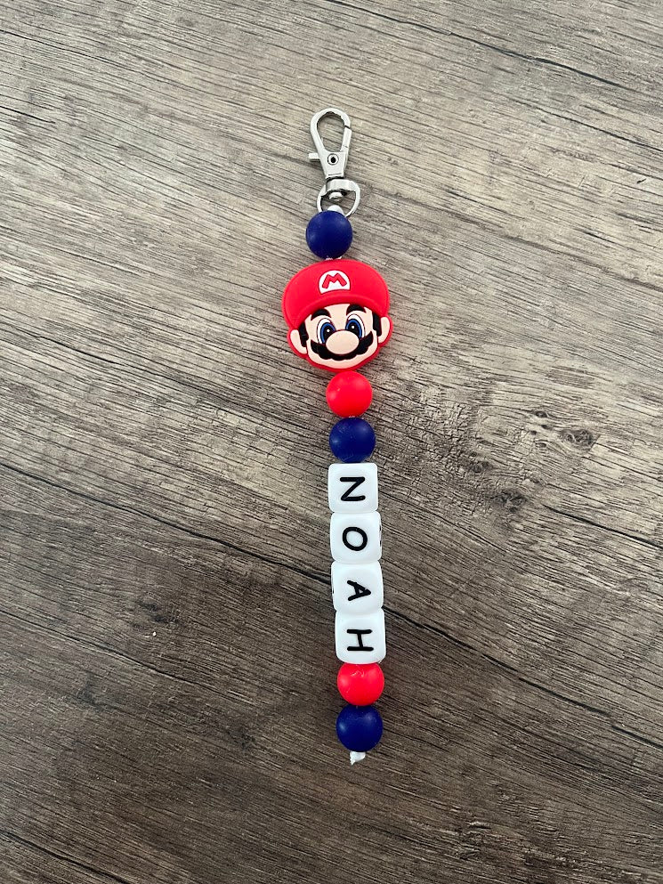 Porte-clés personnalisé Mario et Luigi KidCreationArtisanat