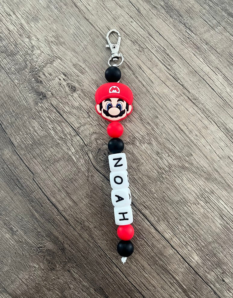 Porte-clés personnalisé Mario et Luigi KidCreationArtisanat